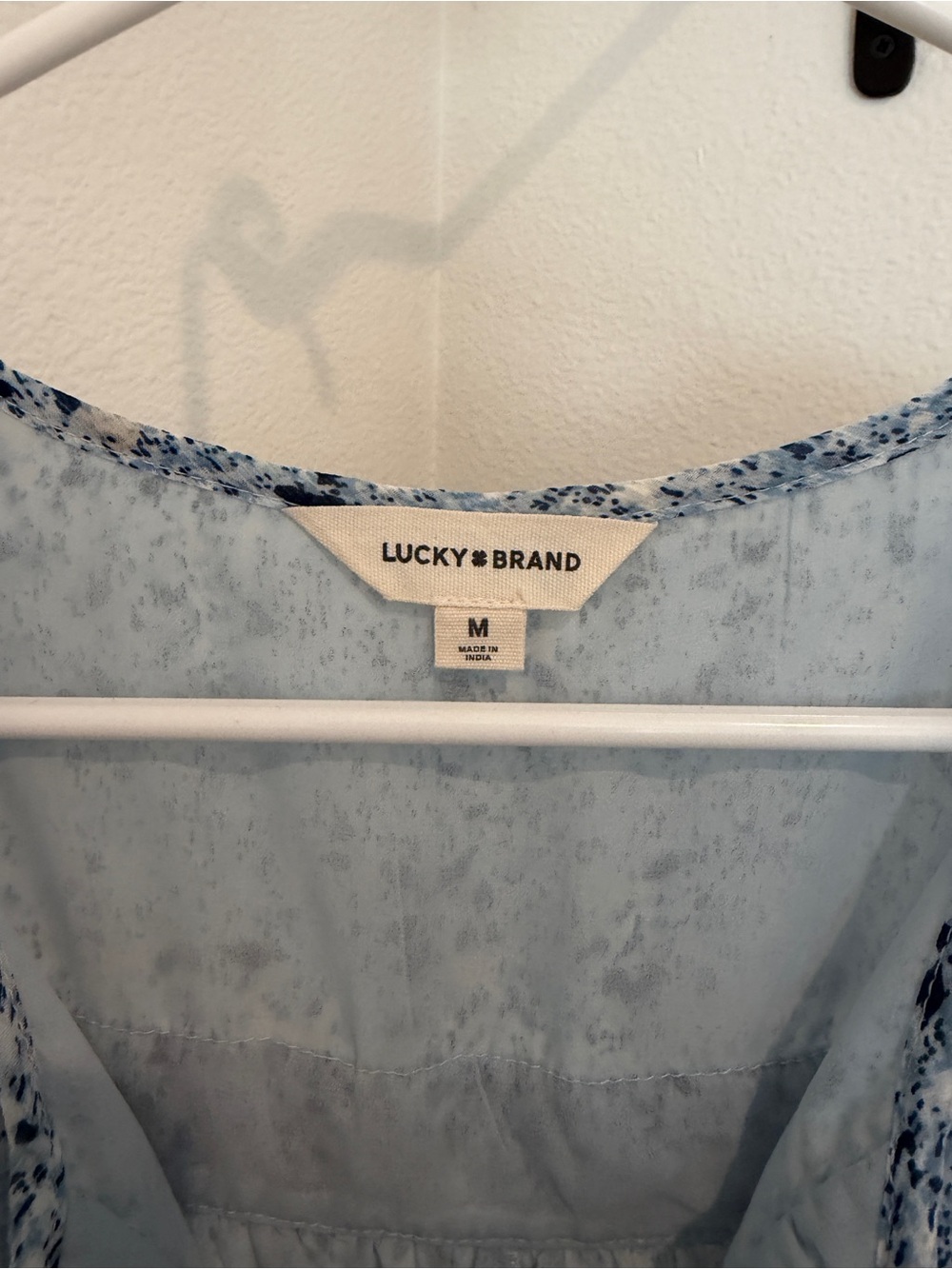 Printed Embroidered Yoke Mini Dress - Picture 5 of 7